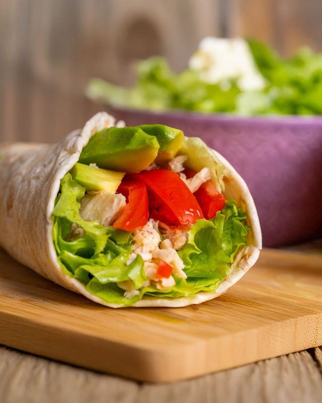 Wrap med kalkun og avocado
